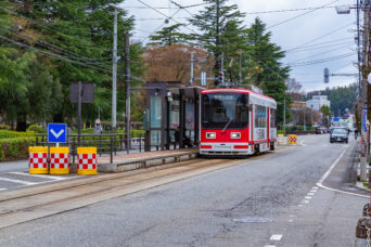 富山地方鉄道呉羽線・大学前停留場（富山県：2026年4月）