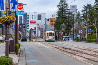 富山地方鉄道支線・県庁前停留場（富山県：2026年4月）