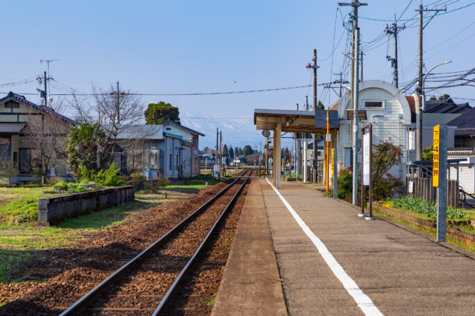 JR城端線・油田駅（富山県：2026年4月）