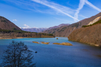 飛騨・白川・鳩ヶ谷貯水池（岐阜県：2026年4月）