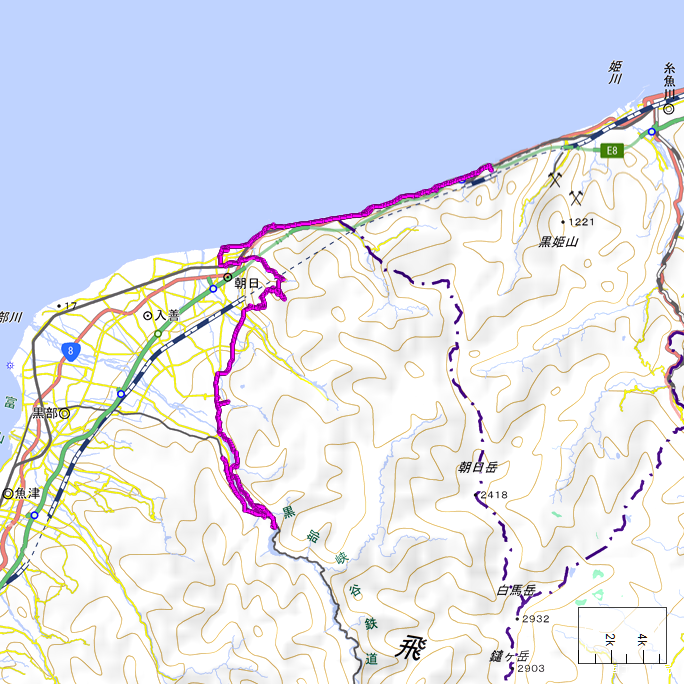 ルート図:ちゃり鉄30号2日目