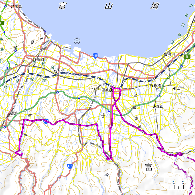 ルート図:ちゃり鉄30号6日目