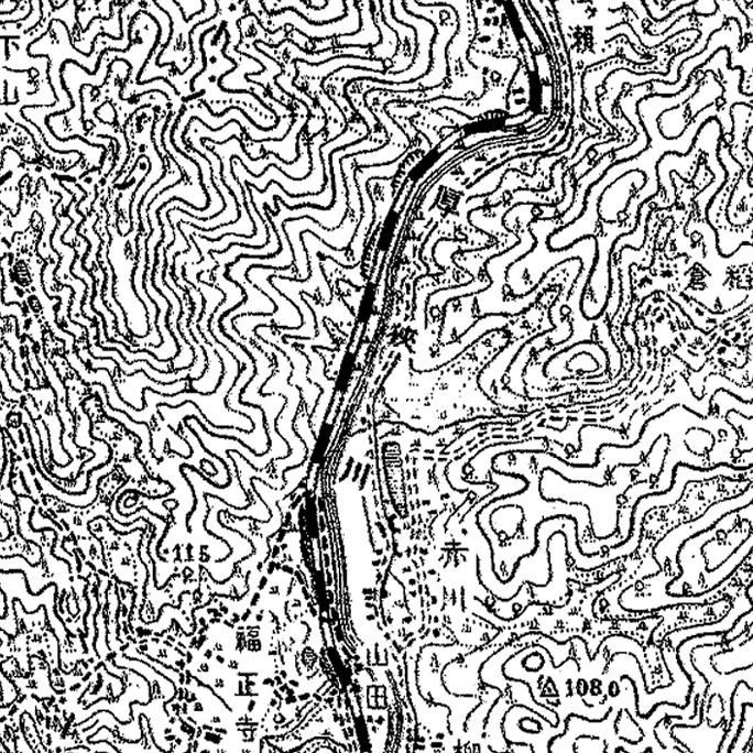 旧版地形図：湯ノ峠駅周辺（1899年6月28日発行）