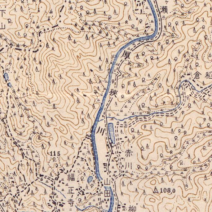 旧版地形図：湯ノ峠駅周辺（1905年9月30日発行）