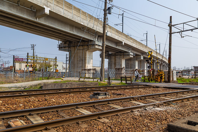 大きく変貌を遂げた稲荷鉱泉駅跡付近