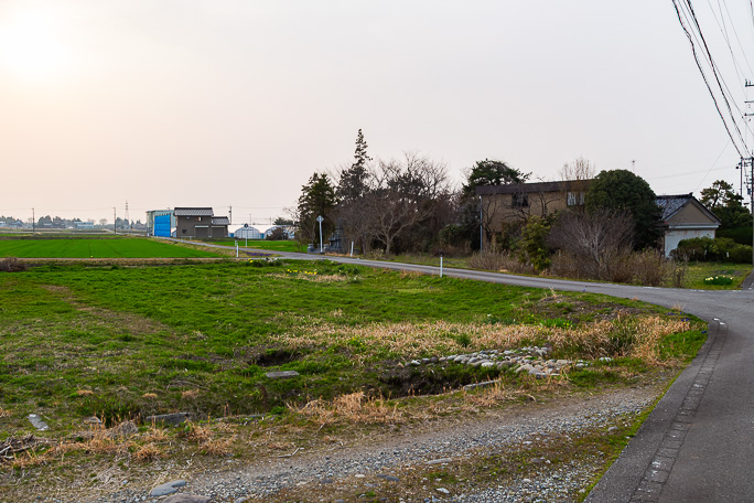 旧寺田駅があった沢端集落の様子