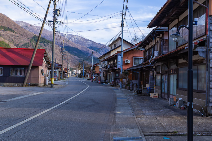 白山東麓の温泉地である平瀬に到着