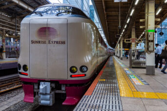 JR東海道本線・東京駅・特急「サンライズ瀬戸」（東京都：2026年5月）