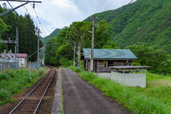会津鉄道会津線・七ヶ岳登山口駅（福島県：2026年5月）