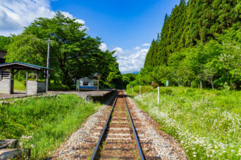 会津鉄道会津線・田島高校前駅（福島県：2026年5月）