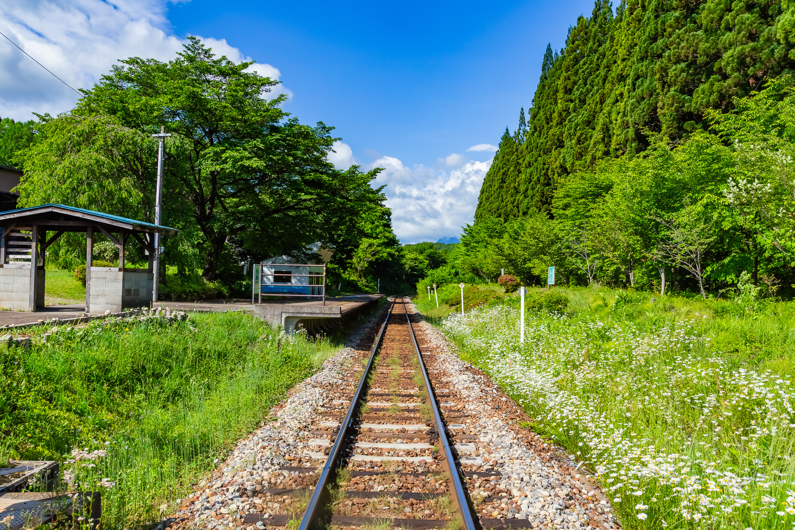 会津鉄道会津線・田島高校前駅（福島県：2026年5月）