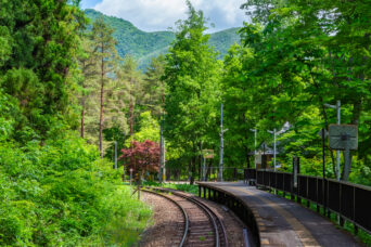 会津鉄道会津線・塔のへつり駅(福島県:2026年5月)
