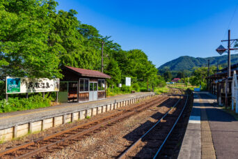 会津鉄道会津線・芦ノ牧温泉駅(福島県:2026年5月)