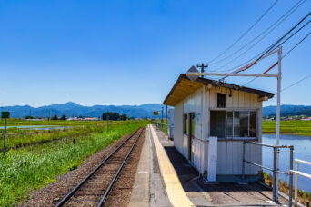 JR只見線・根岸駅(福島県:2026年5月)
