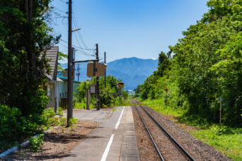 JR只見線・新鶴駅(福島県:2026年5月)