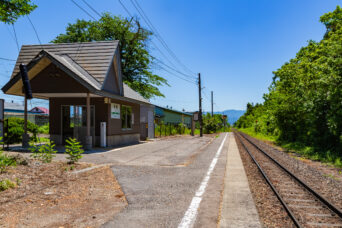 JR只見線・新鶴駅(福島県:2026年5月)