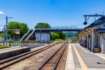 JR只見線・会津坂下駅(福島県:2026年5月)