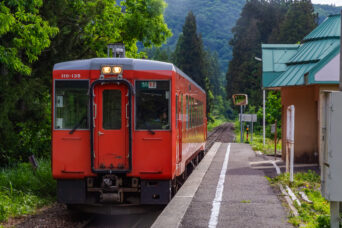 JR只見線・会津桧原駅（福島県：2026年5月）