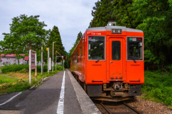 JR只見線・会津桧原駅（福島県：2026年5月）