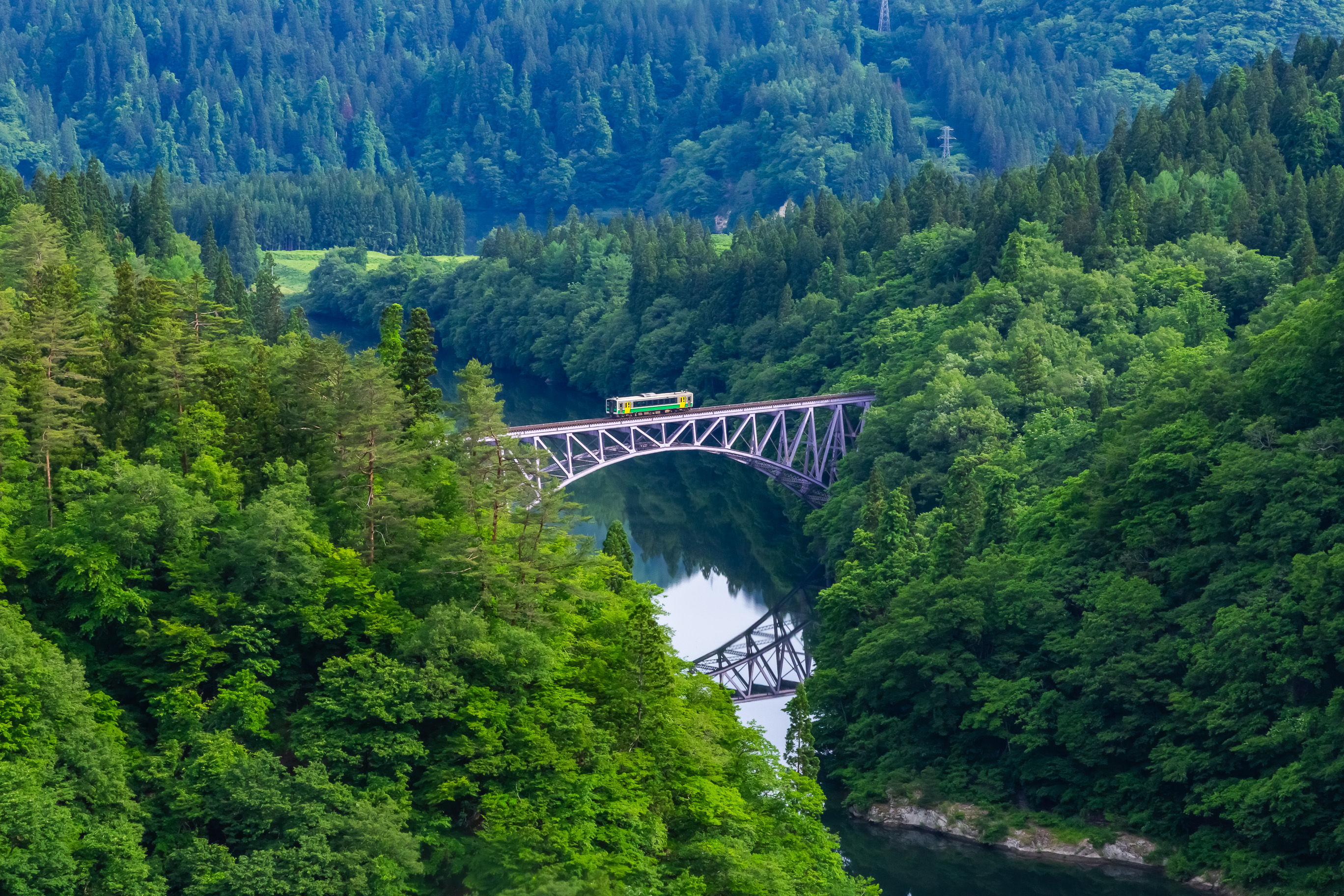 JR只見線・会津桧原～会津西方間・第一只見川橋梁（福島県：2026年5月）