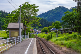 JR只見線・会津西方駅（福島県：2026年5月）