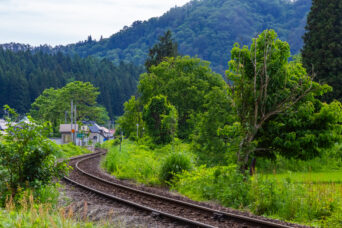 JR只見線・会津西方駅（福島県：2026年5月）