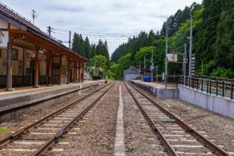 JR只見線・会津宮下駅（福島県：2026年5月）