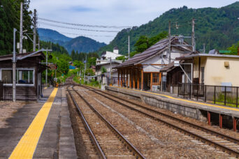JR只見線・会津宮下駅（福島県：2026年5月）