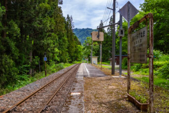 JR只見線・会津水沼駅（福島県：2026年5月）
