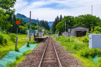 JR只見線・会津中川駅（福島県：2026年5月）