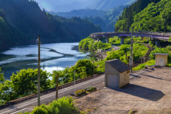 JR只見線・早戸駅（福島県：2026年5月）