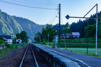 JR只見線・会津中川駅（福島県：2026年6月）
