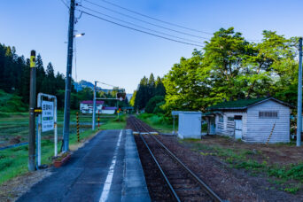 JR只見線・会津中川駅（福島県：2026年6月）