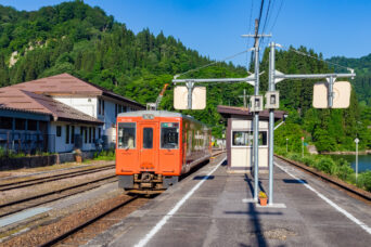 JR只見線・会津川口駅（福島県：2026年6月）
