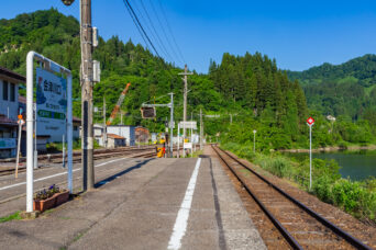 JR只見線・会津川口駅（福島県：2026年6月）