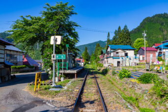 JR只見線・本名駅（福島県：2026年6月）