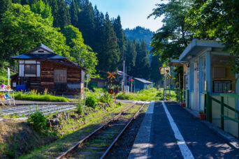 JR只見線・本名駅（福島県：2026年6月）