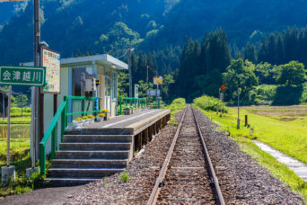 JR只見線・会津越川駅（福島県：2026年6月）
