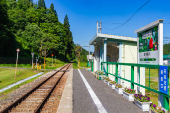 JR只見線・会津越川駅（福島県：2026年6月）