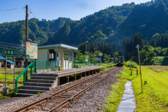 JR只見線・会津越川駅（福島県：2026年6月）