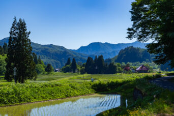 JR只見線・会津横田～会津大塩間・上横田集落（福島県：2026年6月）