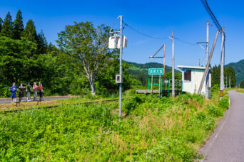 JR只見線・会津大塩駅（福島県：2026年6月）