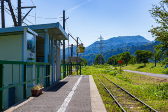 JR只見線・会津大塩駅（福島県：2026年6月）
