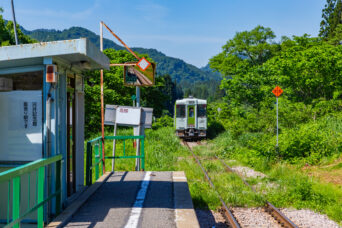JR只見線・会津塩沢駅（福島県：2026年6月）
