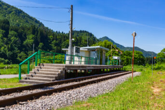 JR只見線・会津塩沢駅（福島県：2026年6月）