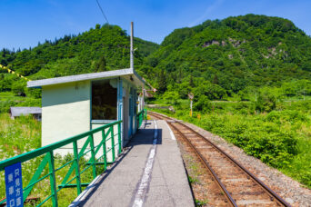 JR只見線・会津蒲生駅（福島県：2026年6月）