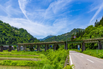 JR只見線・会津蒲生～只見間・叶津川橋梁（福島県：2026年6月）