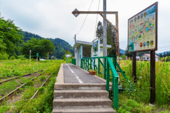 JR只見線・会津横田駅（福島県：2026年6月）