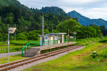 JR只見線・会津塩沢駅（福島県：2026年6月）