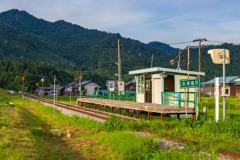 JR只見線・会津塩沢駅（福島県：2026年6月）